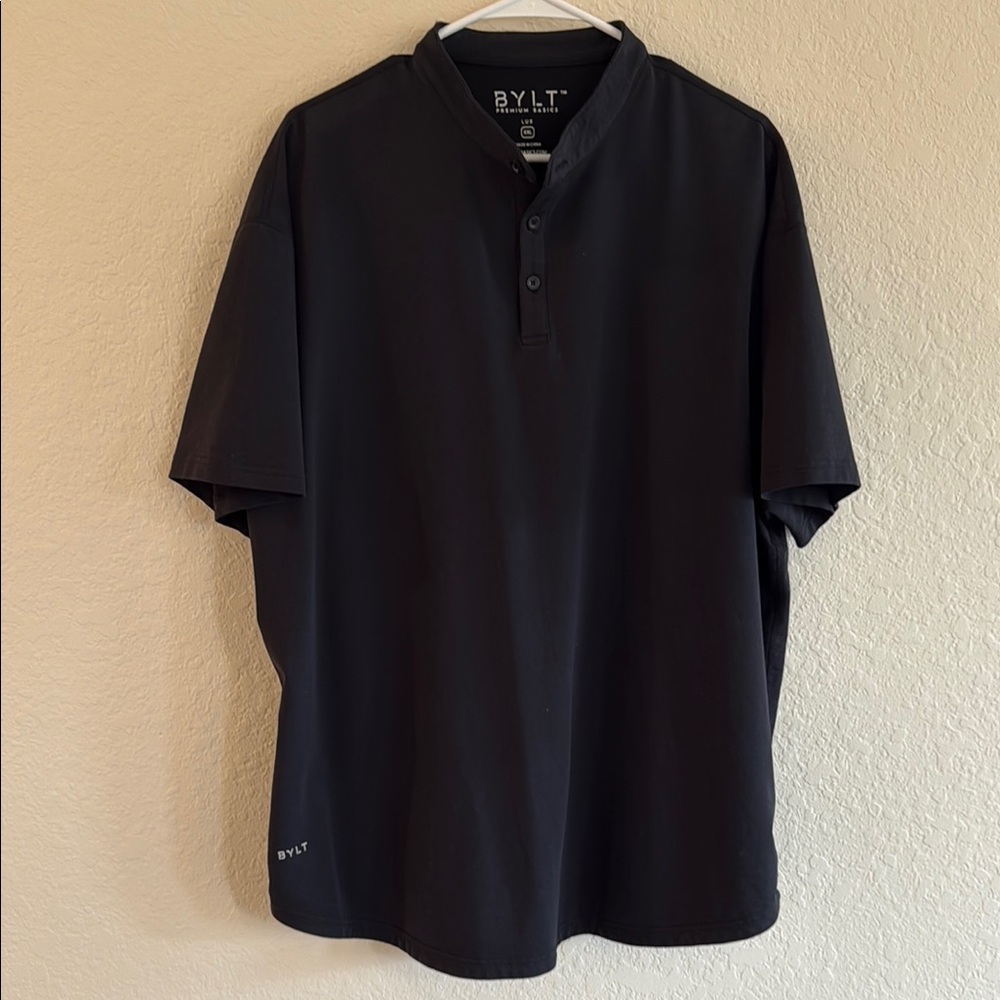 BYLT Basics Men's Black Polo Shirt